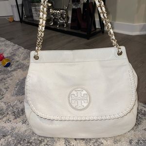 White medium sized Tory Burch Bag
